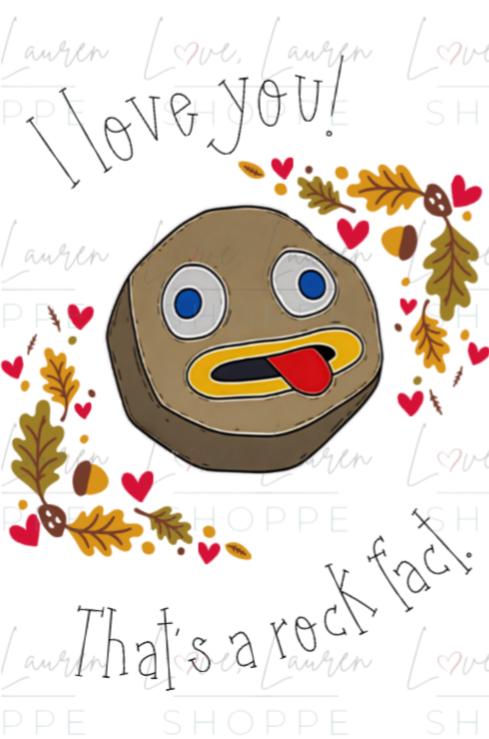 Over the Garden Wall Greeting Card - Rock Fact