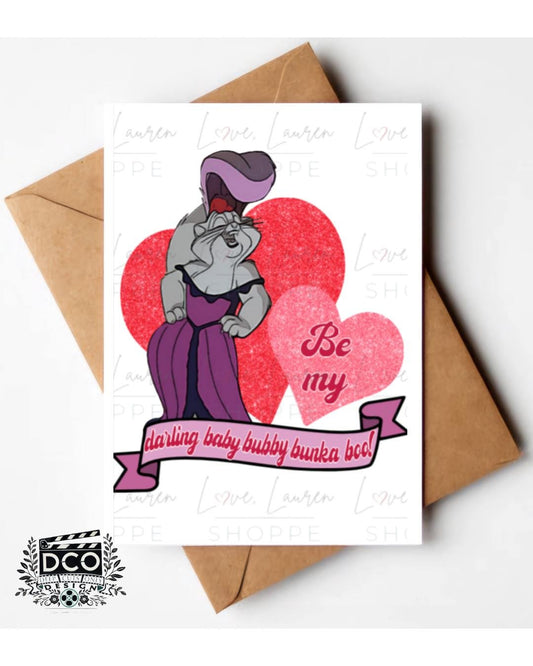 Fievel Goes West Valentine's Day Card - Darling Baby Bubby Bunka Boo