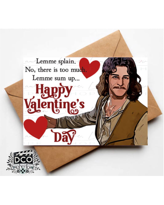 Princess Bride Valentine's Day Card - Lemme sum up