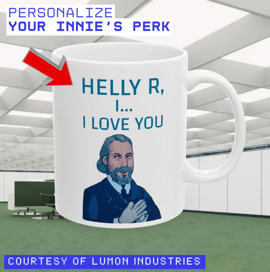 Severance Mug - Kier Loves You Personalized Mugs Lumon Industries TV Show Logo Custom Gift for Friends Coworkers Fans 11oz 15oz