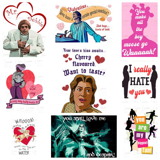 Movie Quote Valentine's Day Card Collection (Any three Cards)