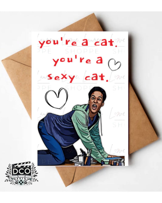 Community Greeting Card - Sexy Cat
