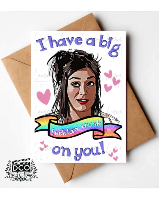 LGBTQ Happy Pride Month Greeting Card - Pride Cards Rainbow Happy Pride - Mean Girls Greeting Card - Lesbian Crush