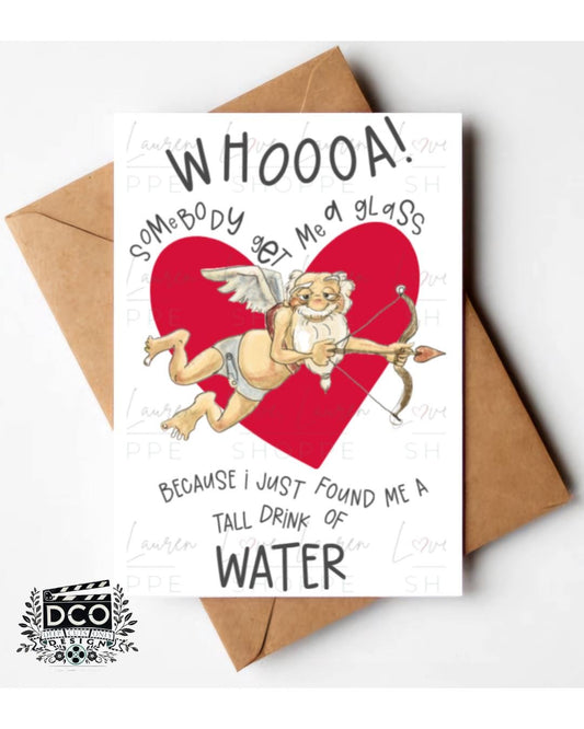 Tangled Greeting Card - Tall Drink of Water