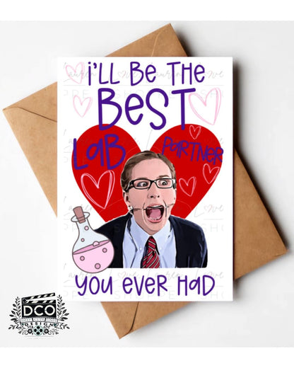 She's the Man Greeting Card - Best Lab Partner