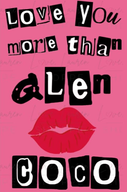 Mean Girls Greeting Card - Glen Coco