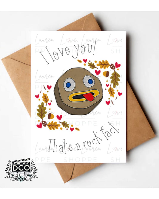 Over the Garden Wall Greeting Card - Rock Fact