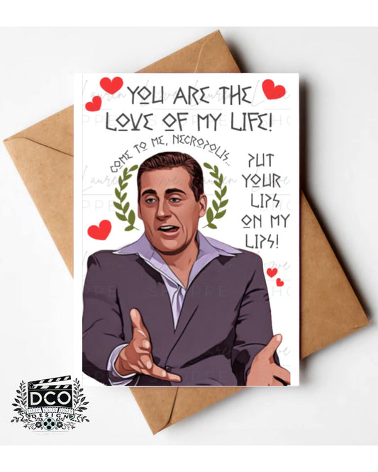 The Office Greeting Card - Mykonos